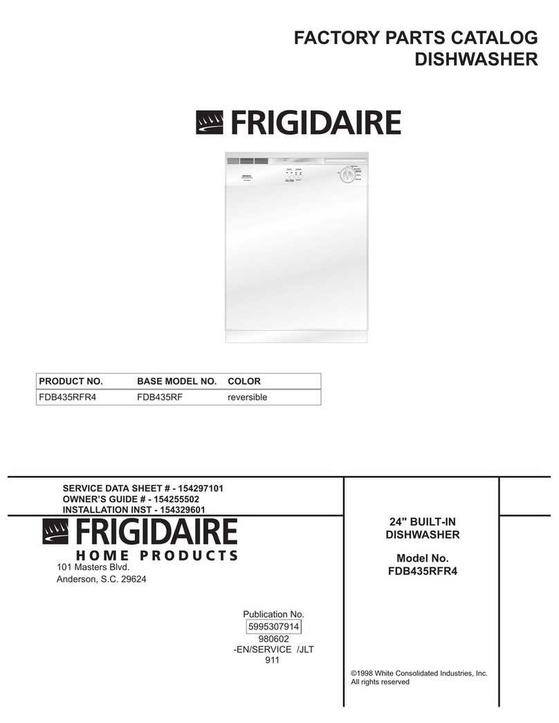 Frigidaire FDB435RFR4 User manual Frigidaire FDB435RFR4 User manual