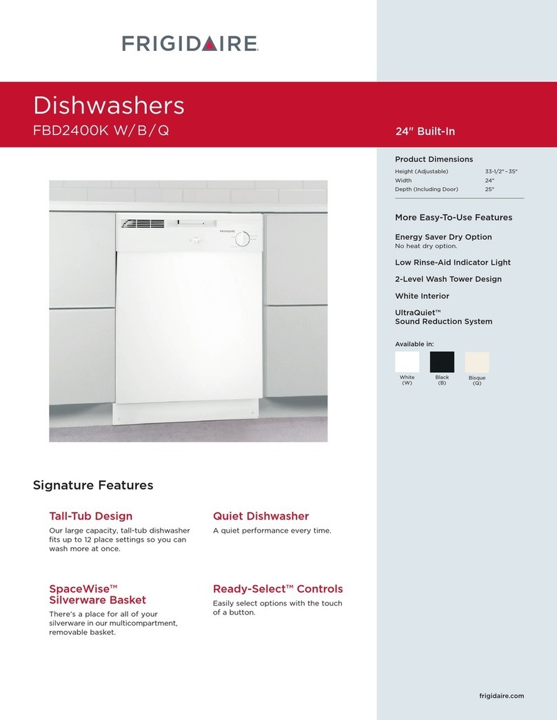 Frigidaire FBD2400K W User manual
