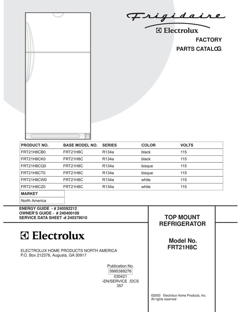 Frigidaire FRT21H8C User manual Frigidaire FRT21H8C User manual