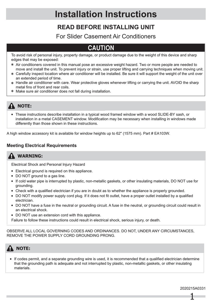 Frigidaire FRA103KT1 User manual