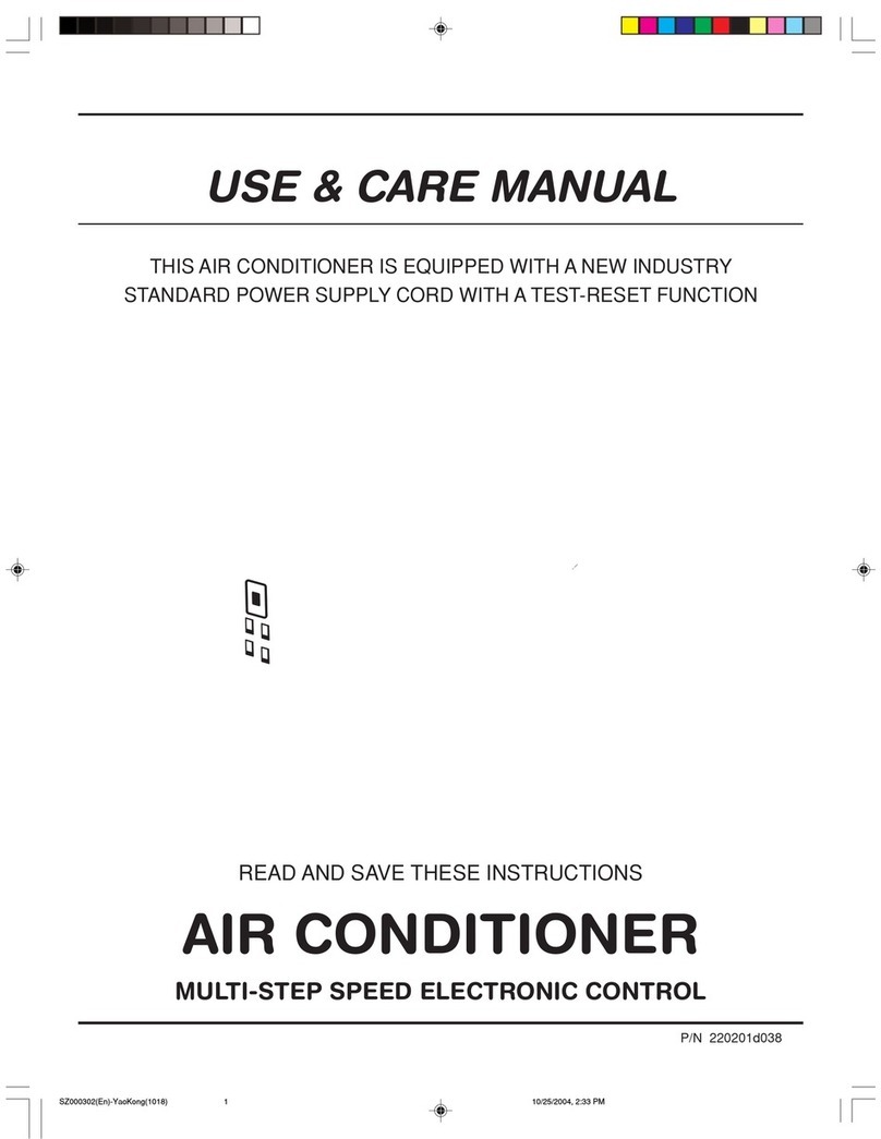 Frigidaire FAX054P7A6 User manual