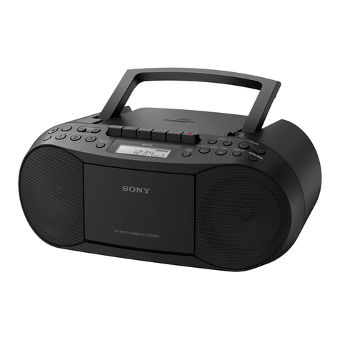 Sony CFD-350 - Boombox With Cd User manual