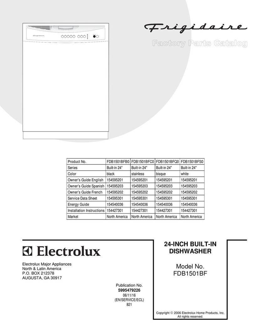 Frigidaire FDB1501BF Factory parts catalog