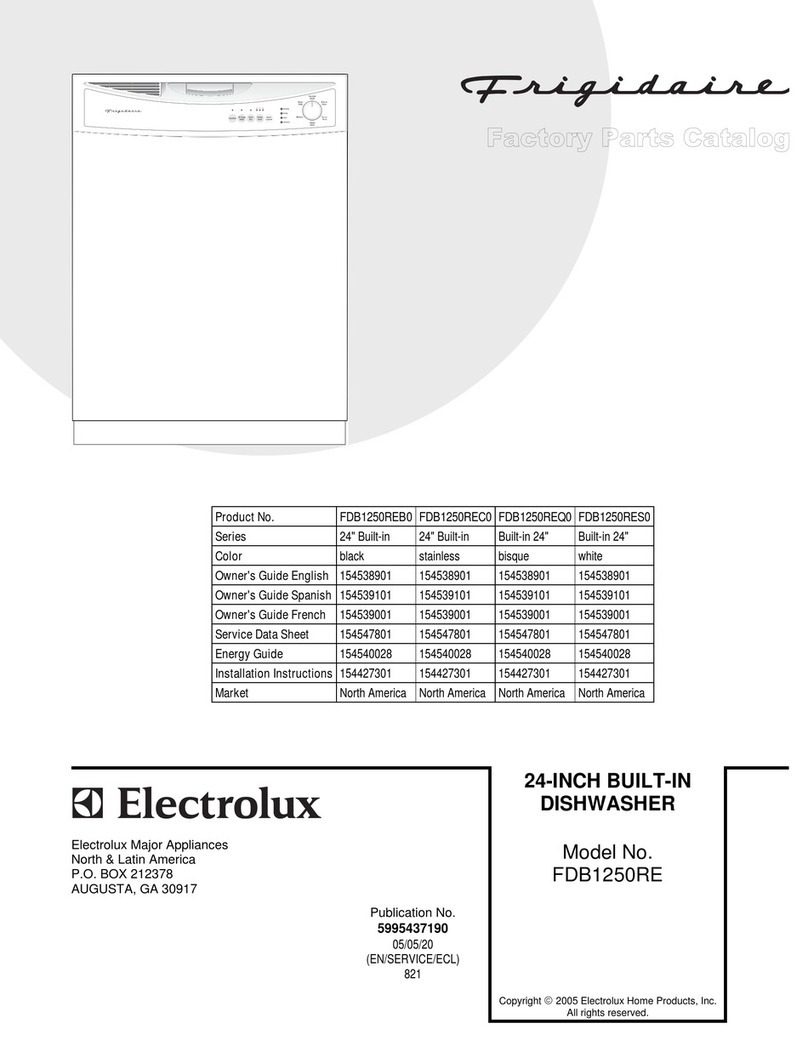 Frigidaire FDB1250RE User manual Frigidaire FDB1250RE User manual
