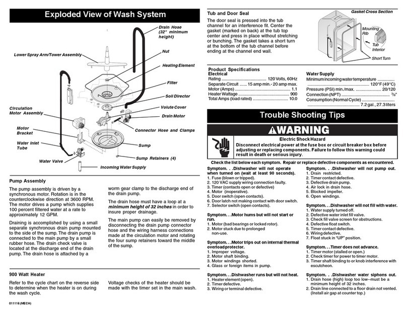 Frigidaire FDB10NRBB2 User guide