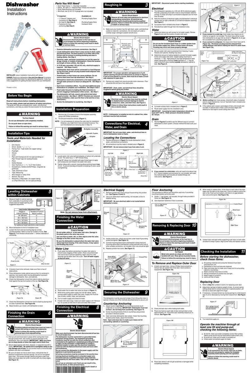 Frigidaire FDB101SAW0 User manual