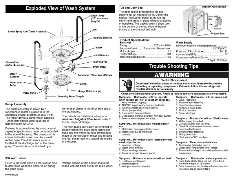Frigidaire FDB101 User guide