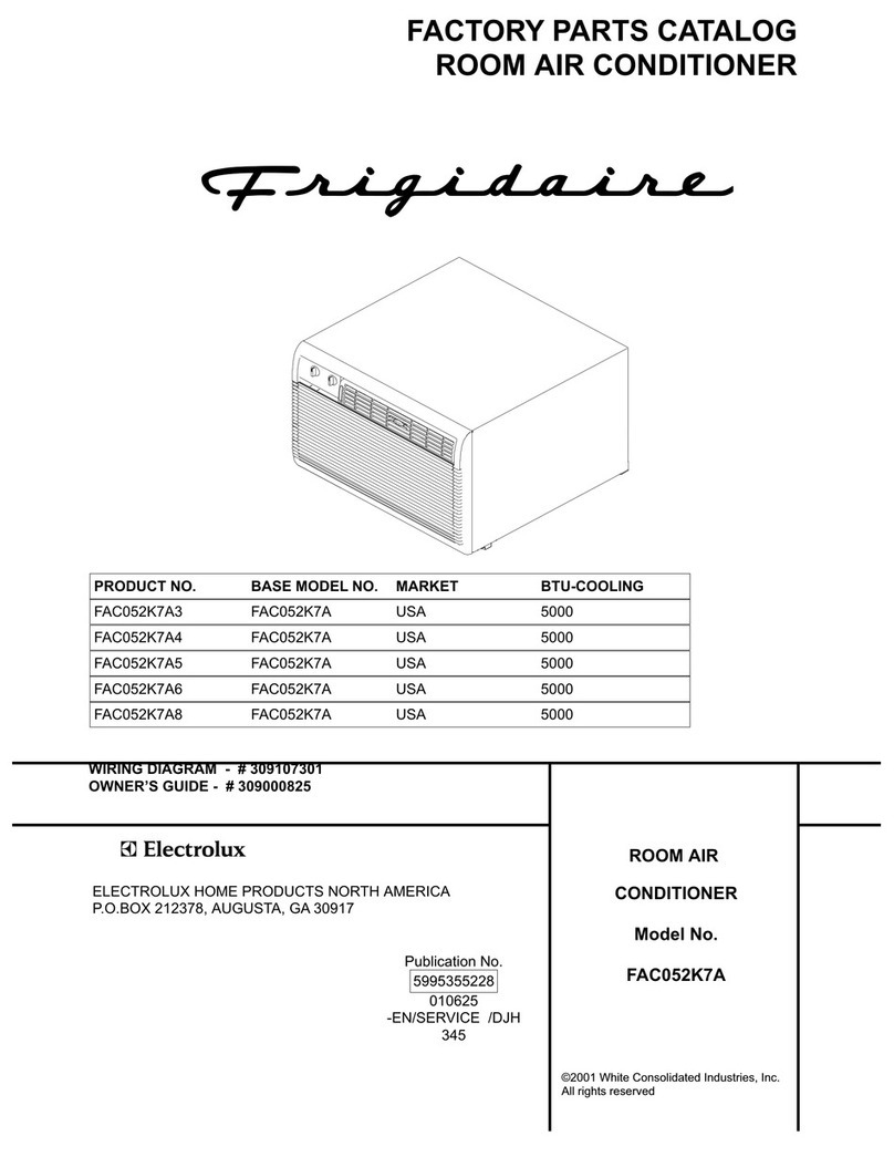 Frigidaire FAC052K7A3 User manual