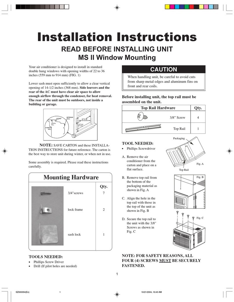 Frigidaire FAA087P7A4 User manual