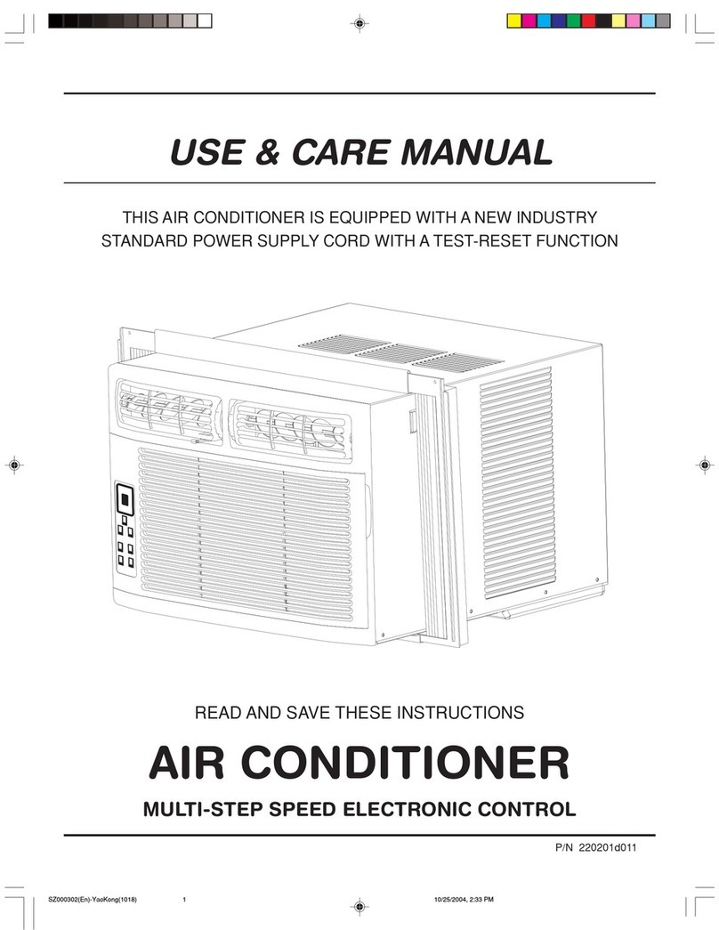 Frigidaire FAA086P7A6 User manual