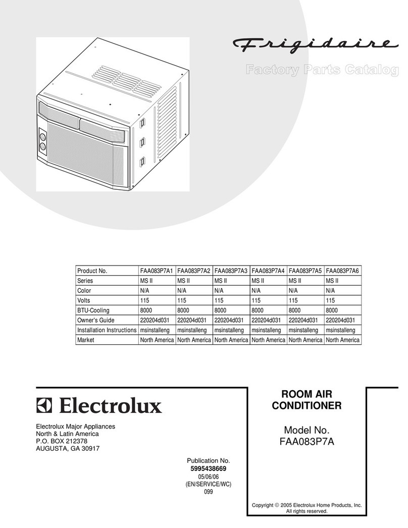 Frigidaire FAA083P7A User manual Frigidaire FAA083P7A User manual