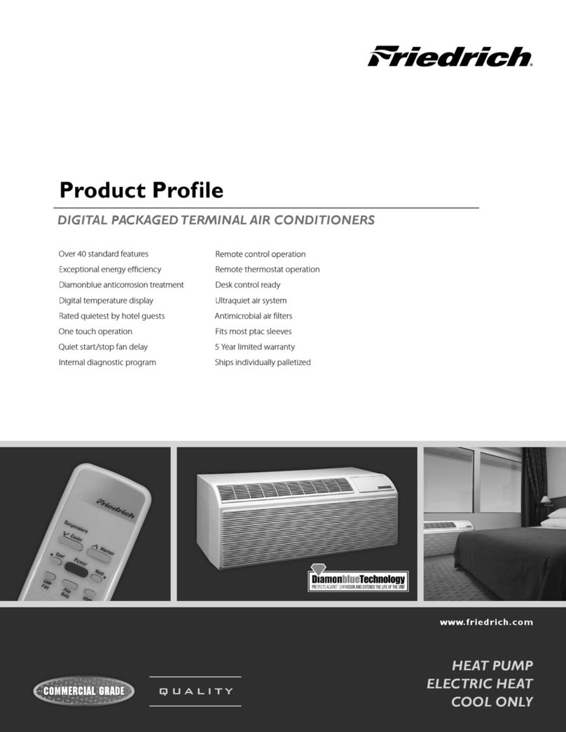 Friedrich PDE07K Series User manual