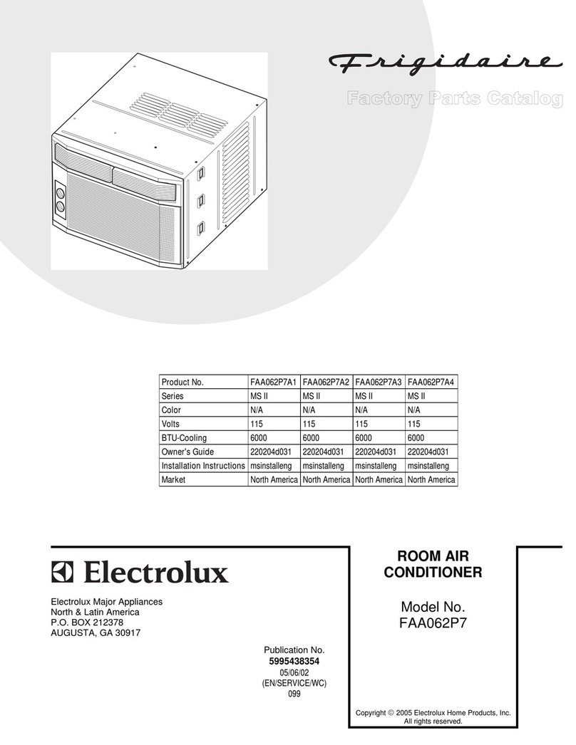 Frigidaire FAA062P7 User manual Frigidaire FAA062P7 User manual