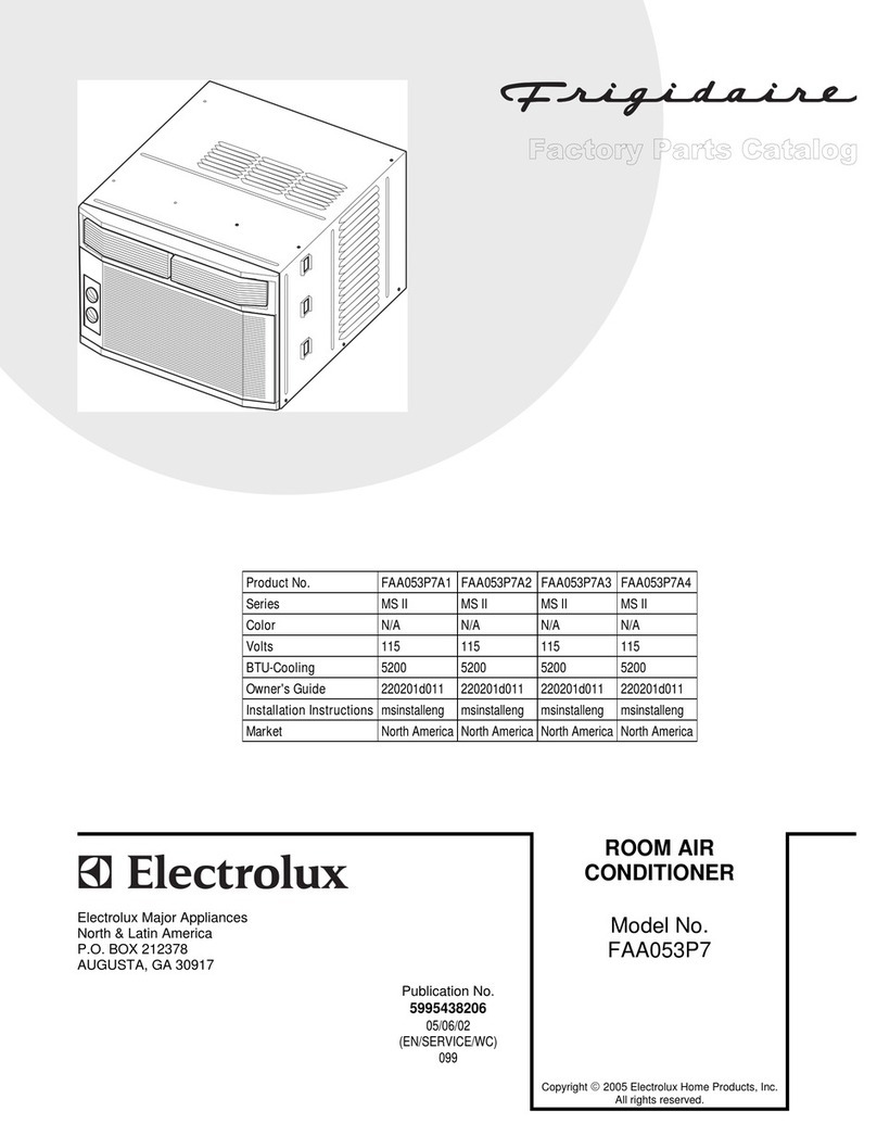 Frigidaire FAA053P7 User manual