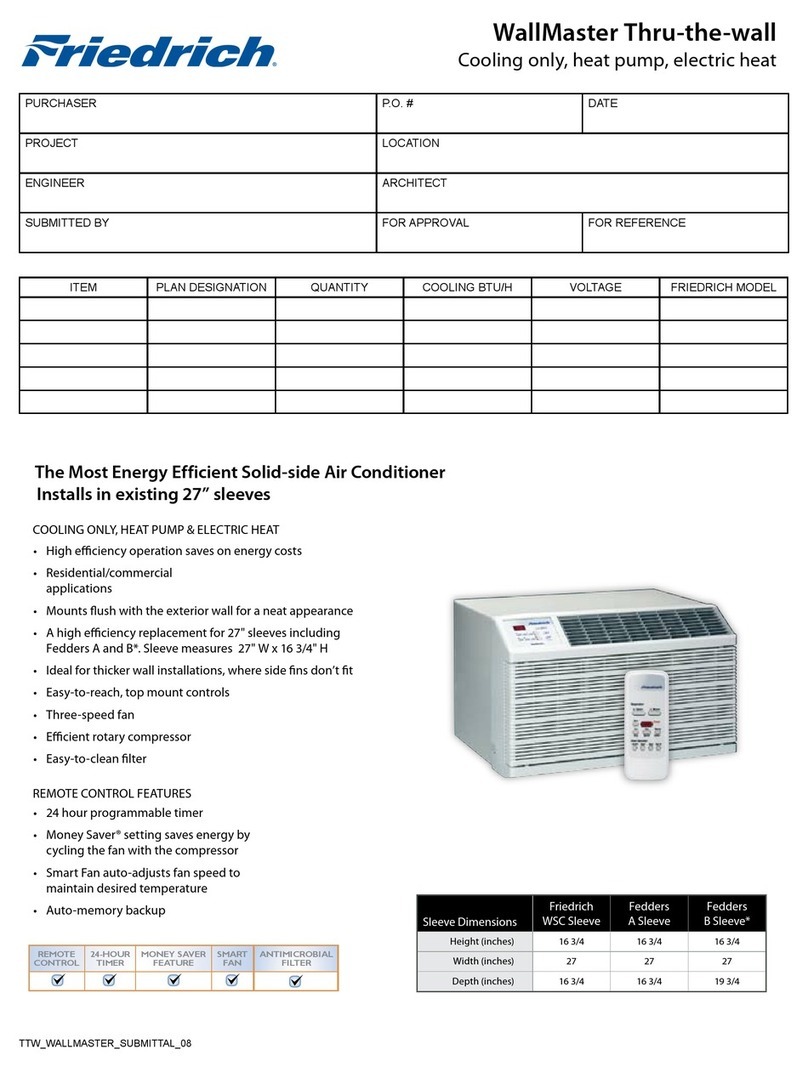 Friedrich WallMaster WE10B33C User manual