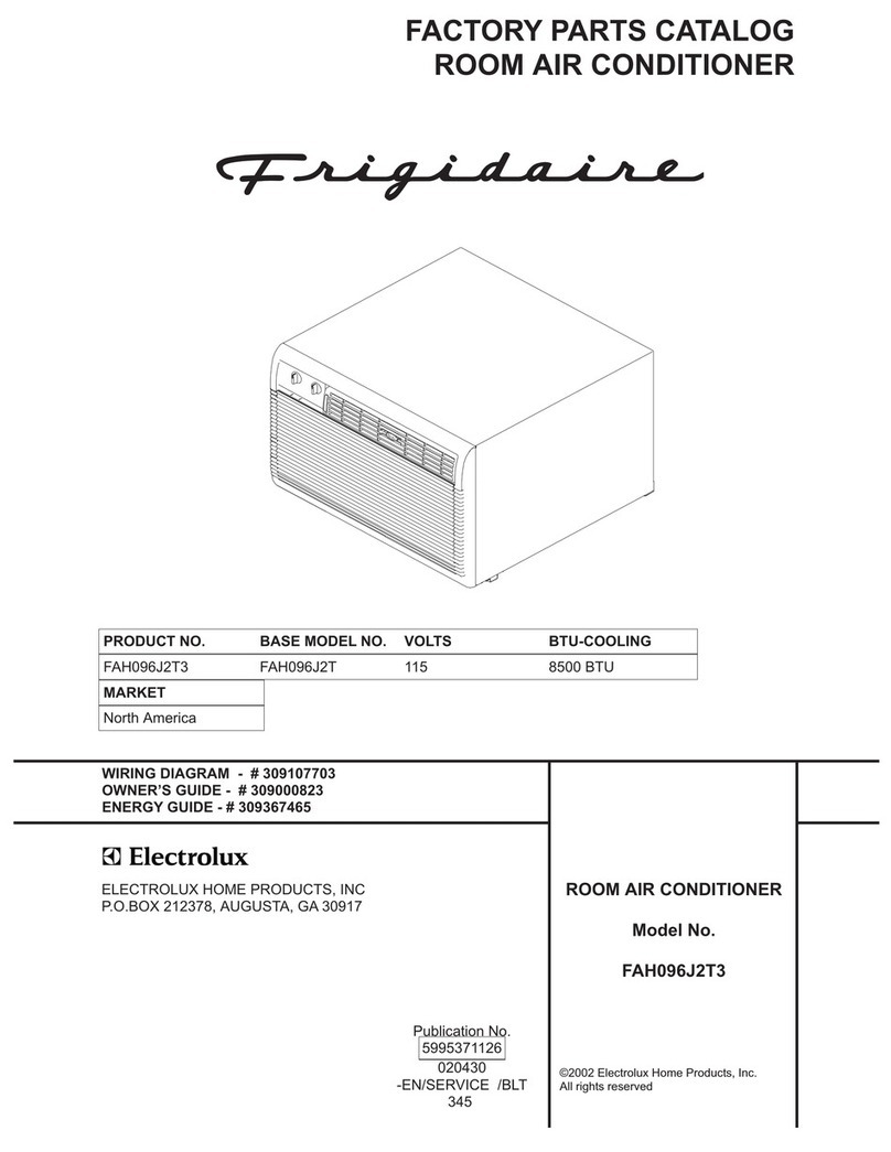 Frigidaire FAH096J2T3 Factory parts catalog