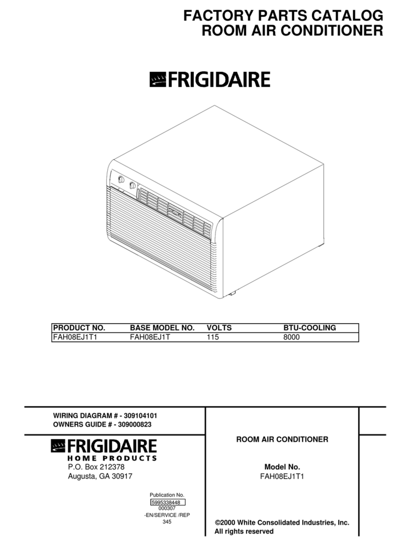 Frigidaire FAH08EJ1T1 User manual