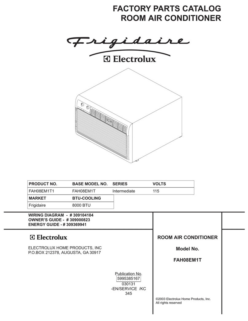Frigidaire FAH08EM1T1 User manual Frigidaire FAH08EM1T1 User manual