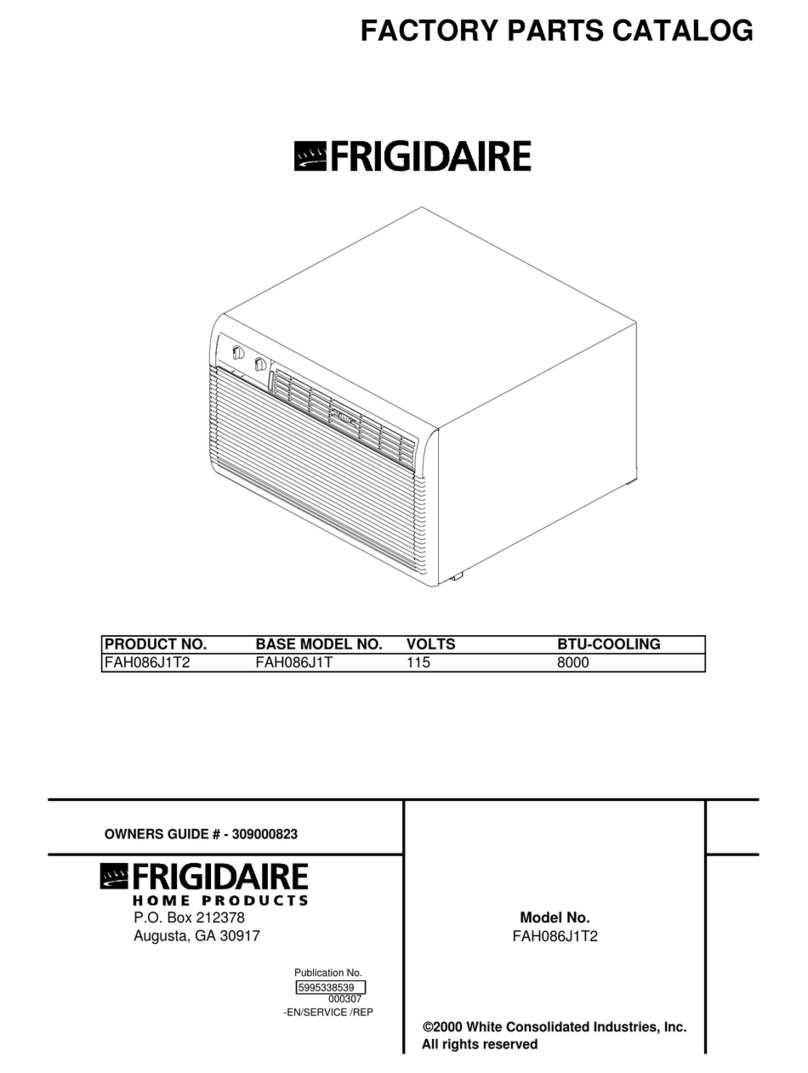 Frigidaire FAH086J1T2 User manual