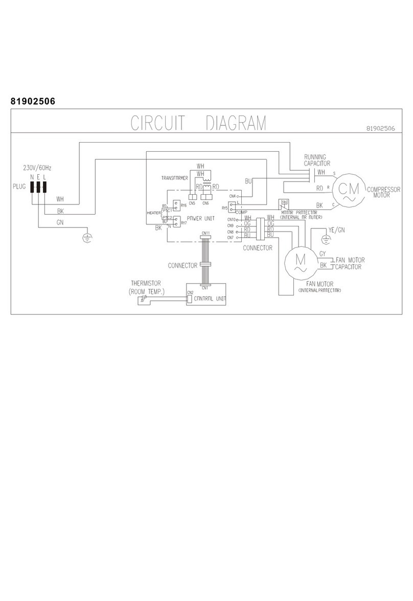 Frigidaire FAH12EP2T1 Wiring diagram Frigidaire FAH12EP2T1 Wiring diagram