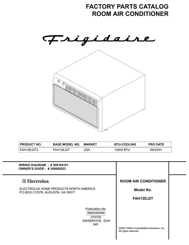 Frigidaire FAH12EJ2T2 User manual Frigidaire FAH12EJ2T2 User manual