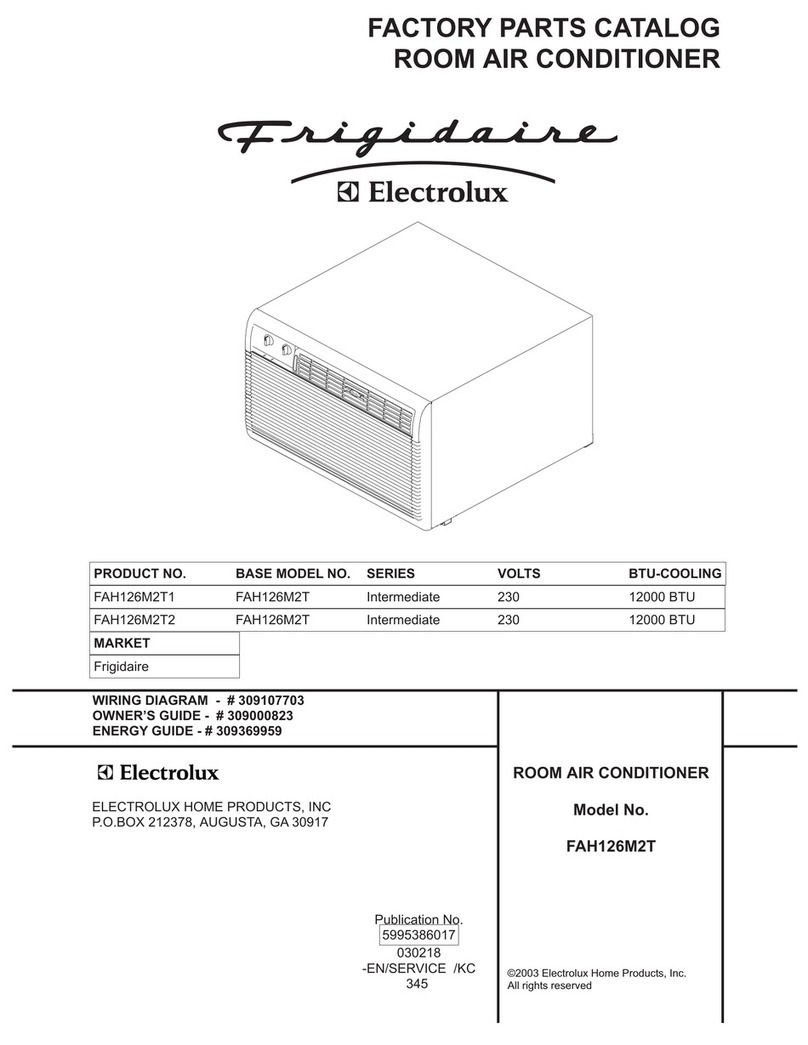 Frigidaire FAH126M2T1 User manual Frigidaire FAH126M2T1 User manual