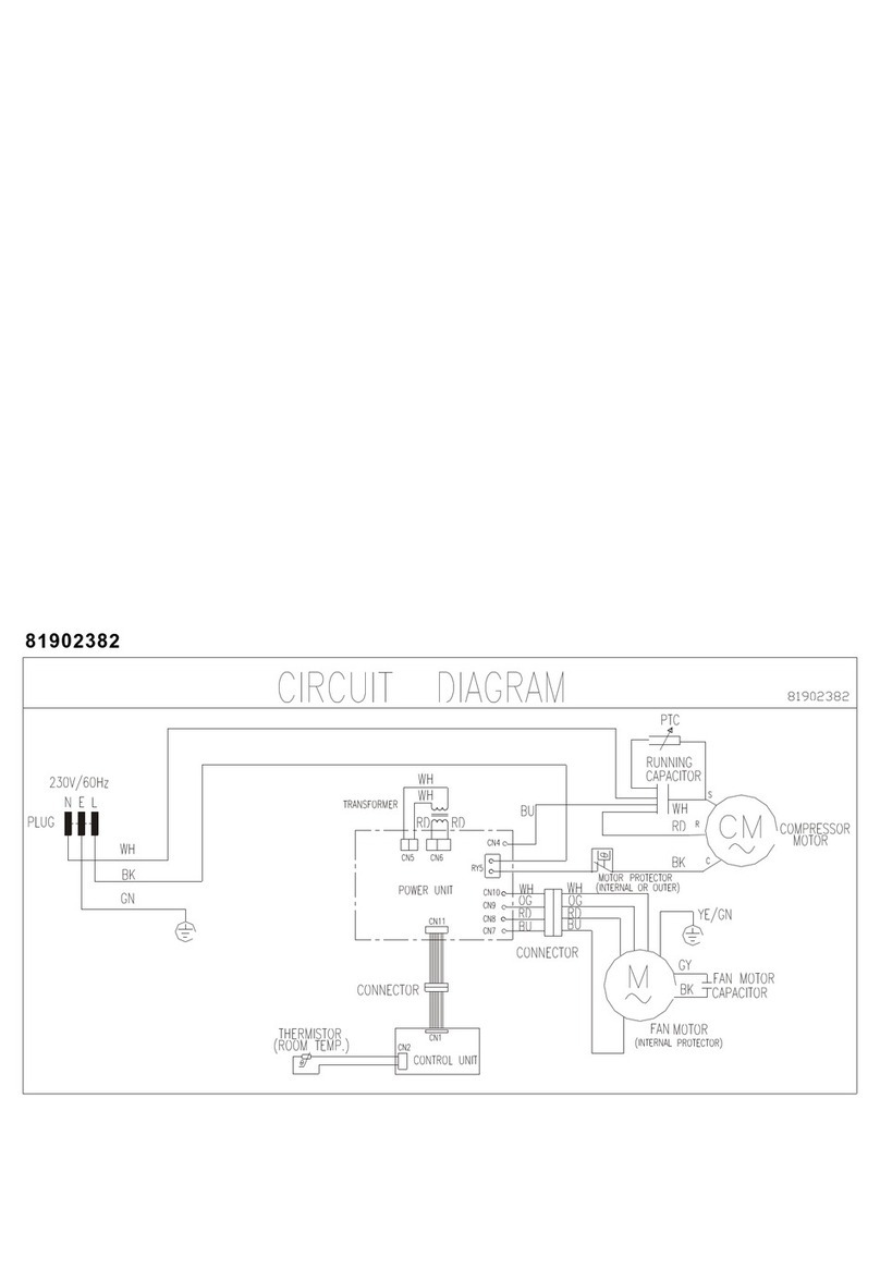 Frigidaire FAH125P2T1 Service manual