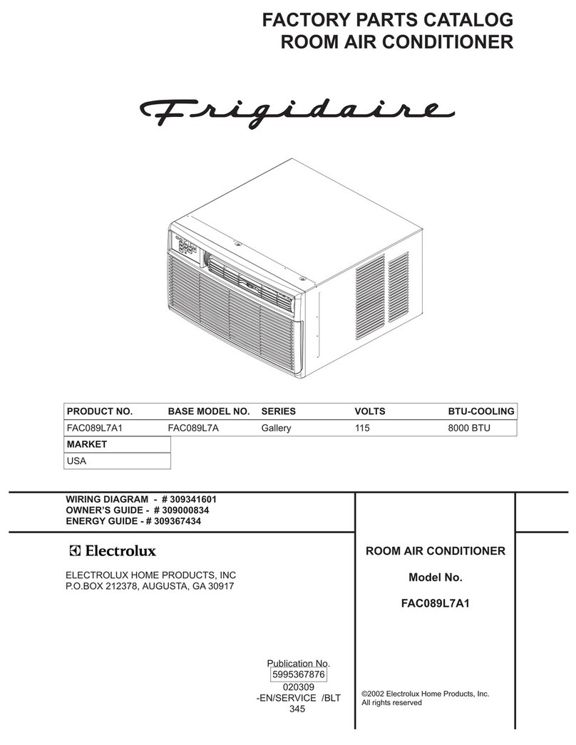 Frigidaire FAC089L7A1 User manual