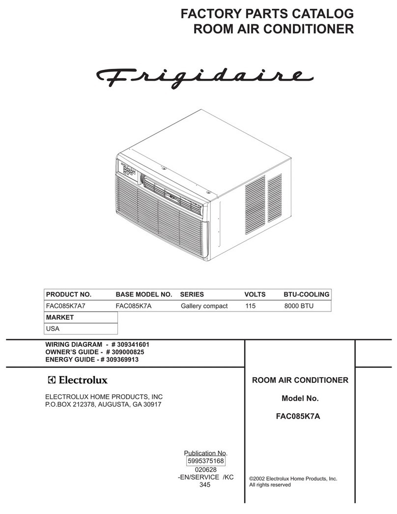 Frigidaire FAC085K7A7 User manual