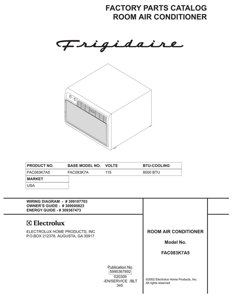 Frigidaire FAC083K7A5 User manual