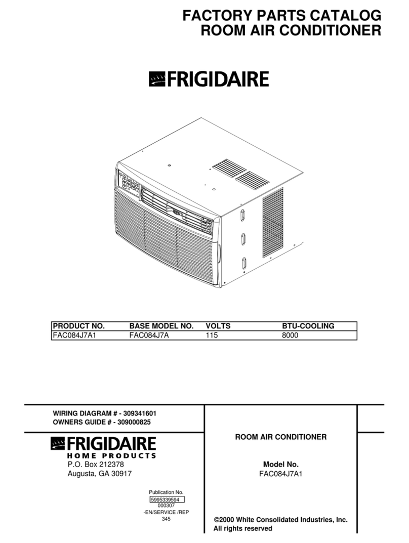 Frigidaire FAC084J7A1 User manual