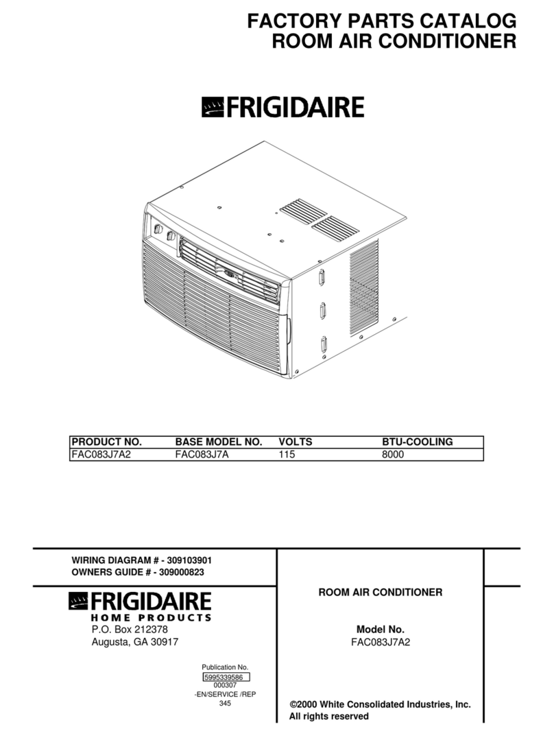 Frigidaire FAC083J7A2 User manual
