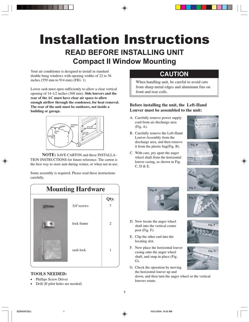 Frigidaire FAC127P1A3 User manual