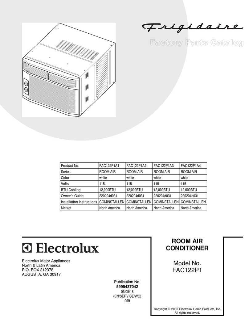 Frigidaire FAC122P1 User manual