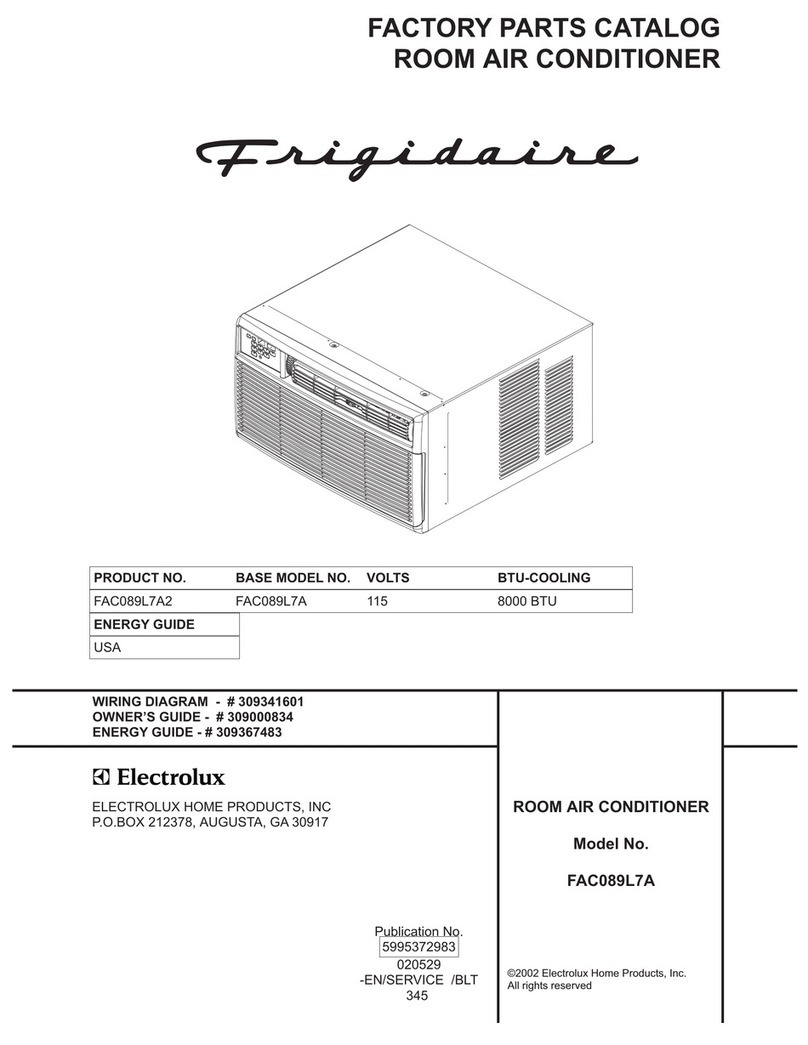 Frigidaire FAC089L7A2 Factory parts catalog