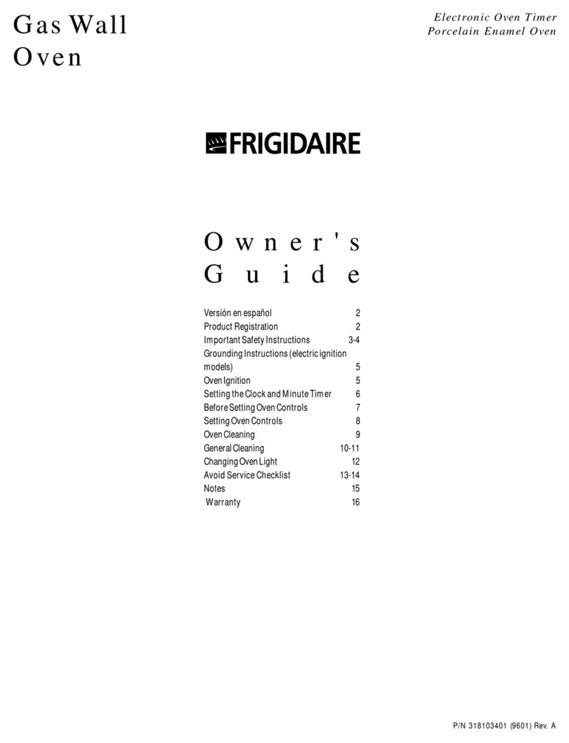 Frigidaire FGB500CESF owner's guide