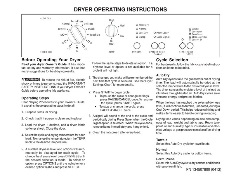 Frigidaire FEQ1442CES0 User manual