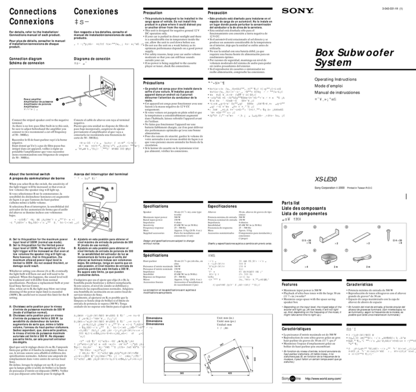 Sony Espanol) operating instructions