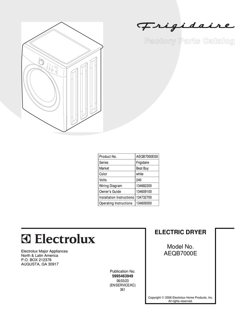 Frigidaire AEQB7000E User manual
