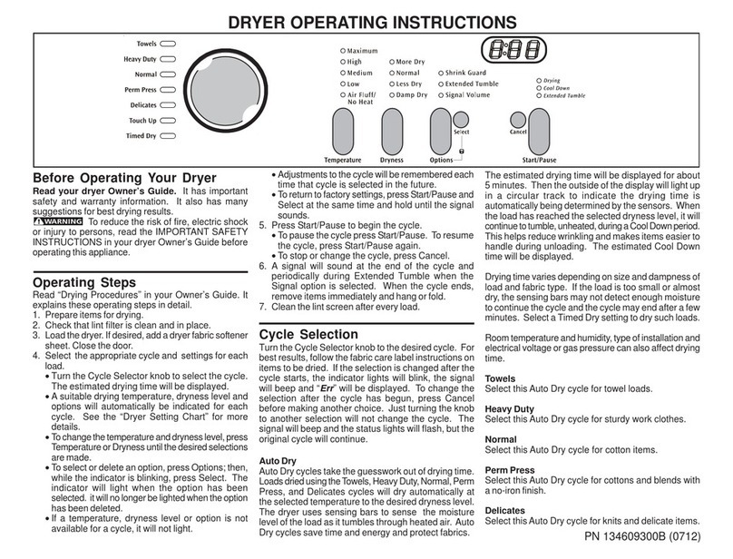Frigidaire AEQ7000ES User manual Frigidaire AEQ7000ES User manual