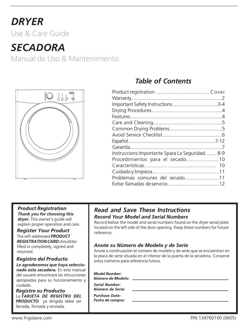 Frigidaire AEQB7000EP0 User manual