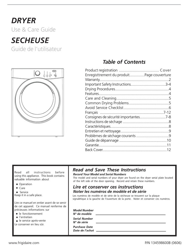 Frigidaire AEQ7000CES1 User manual