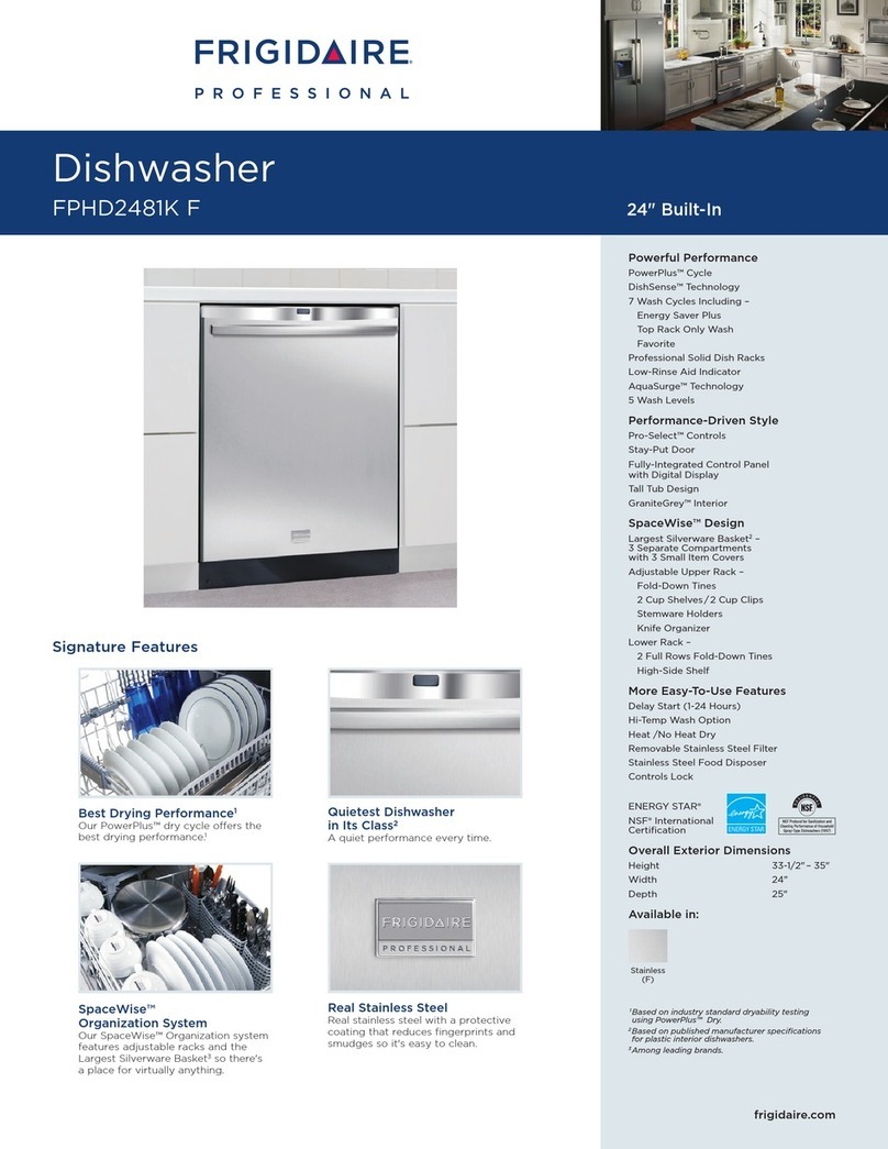 Frigidaire FPHD2481KF - Professional 24" -Built User manual Frigidaire FPHD2481KF - Professional 24" -Built User manual