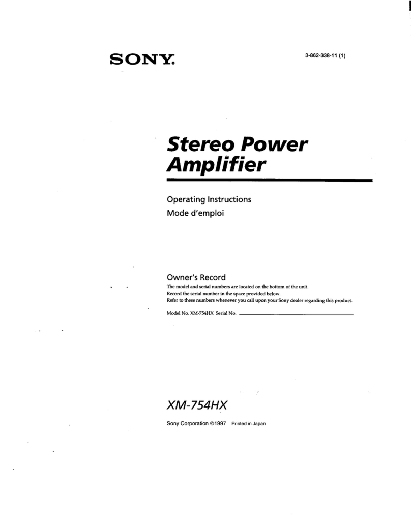 Sony XM-754HX Operating Instructions  (English User manual