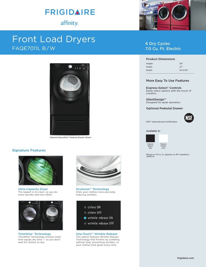 Frigidaire Affinity FAQE7011L Specifications