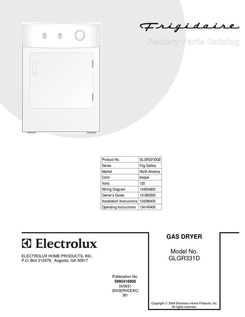 Frigidaire GLGR331D User manual