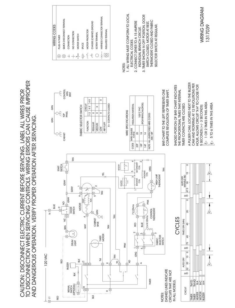 Frigidaire GLGR341CC0 Wiring diagram