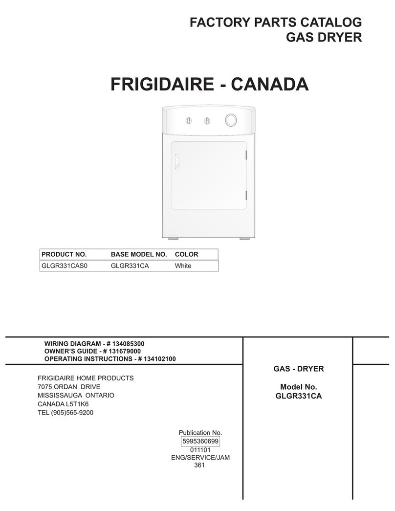 Frigidaire GLGR331CA User manual