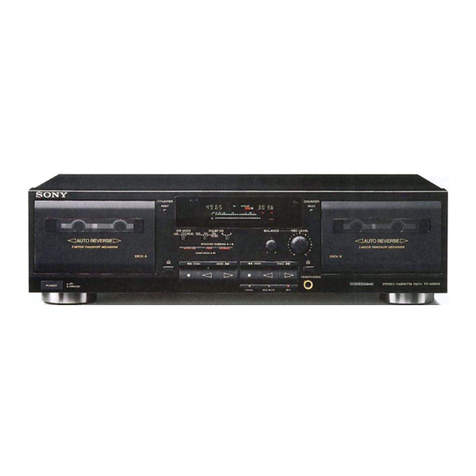 Sony TC-WR535 - Dual Cassette Deck User manual
