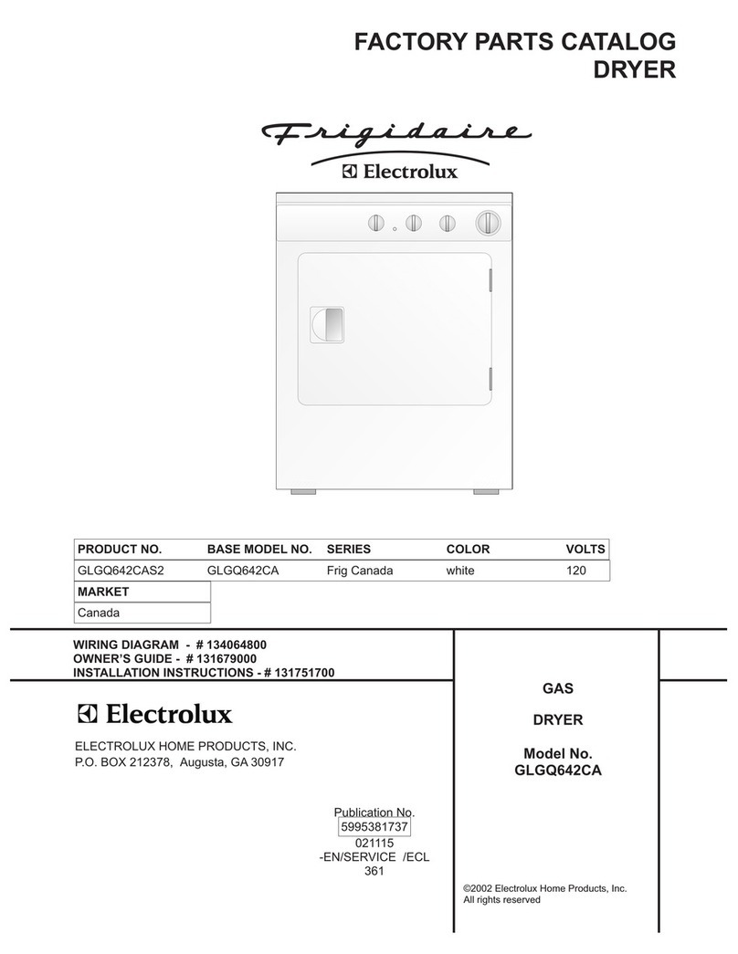 Frigidaire GLGQ642CA User manual